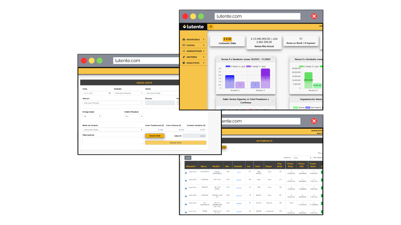 ejemplos app lutente